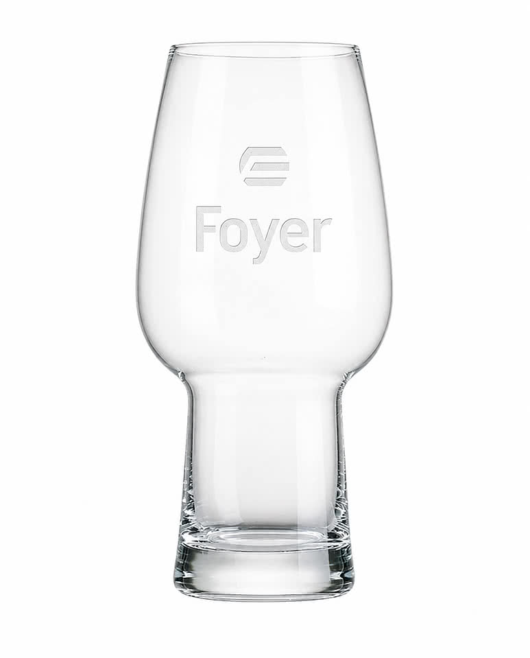 Laser Etched 13.5 oz. Bremen IPA Beer Glass