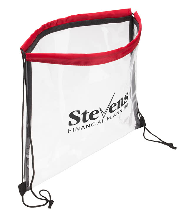 Clear Vinyl Drawstring Bag