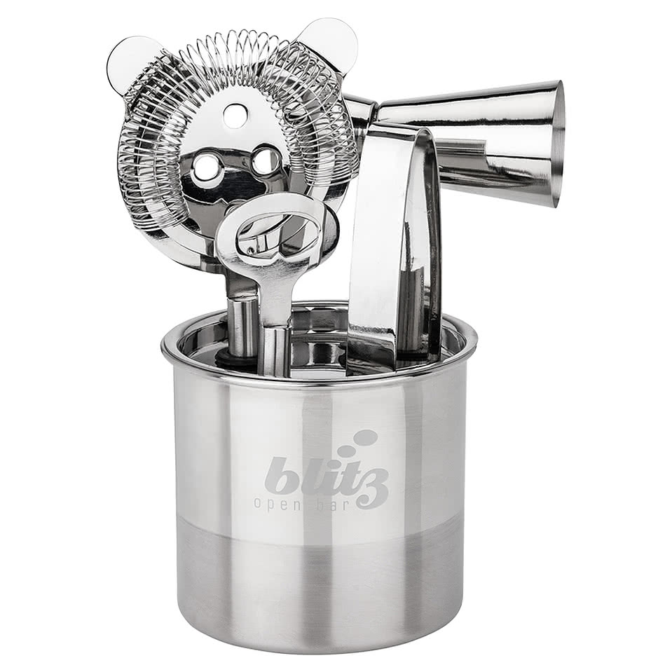 Laser Engraved Catania 5 Piece Bar Tool Set
