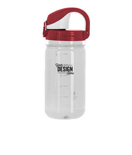12 oz. Nalgene Kids On-The-Fly Water Bottle - Color: Clear / Fire Red