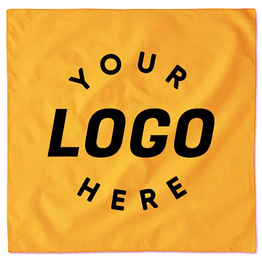 Augusta 100% Cotton Solid Bandana (Centered Design) in Natural