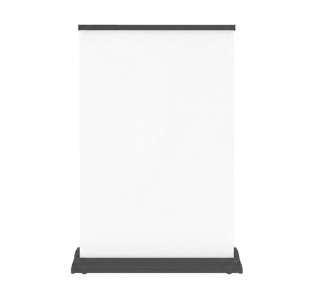 Full Color 25" x 39" Retractable Tabletop Banner-default