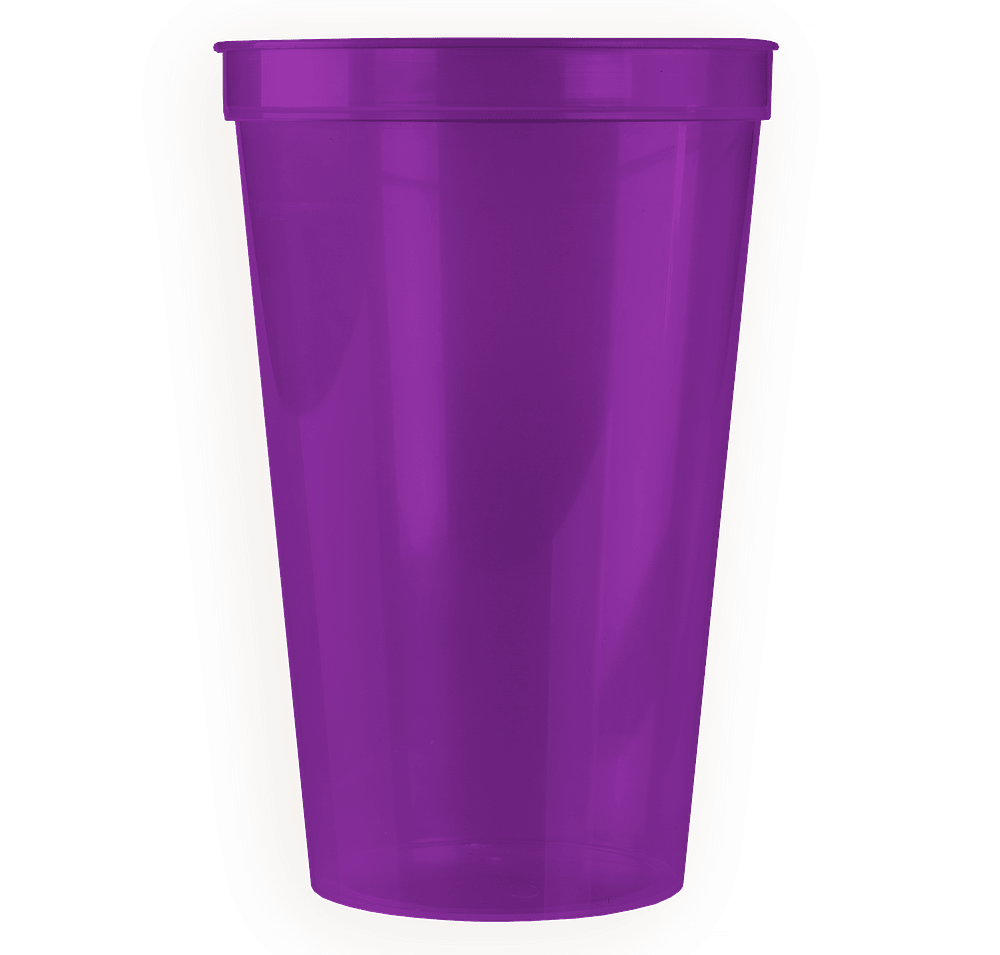 22 oz. Translucent Plastic Stadium Cup-default