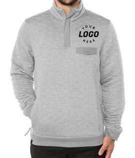 Stormtech Montebello Quilted Thermal Quarter Zip Sweatshirt - Color: Ash Heather
