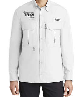 Eddie Bauer Performance Long Sleeve Fishing Shirt - Color: White