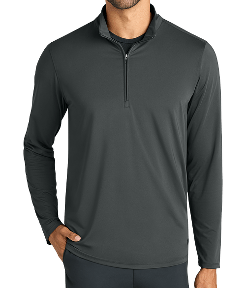 OGIO Regain Recycled UPF 50+ Quarter Zip Pullover in Tarmac Grey