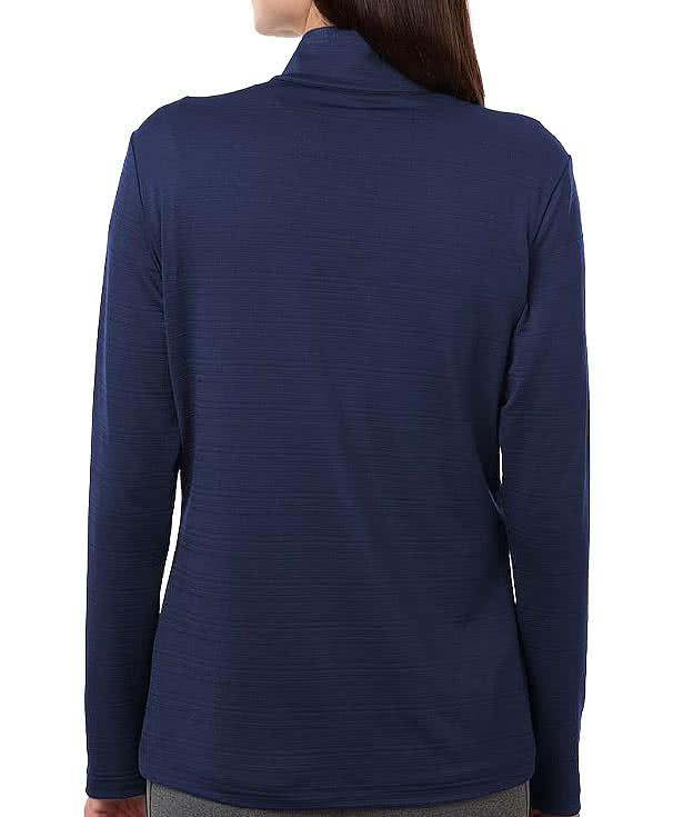 Adidas Women's Textured Stripe Recycled Performance Quarter-Zip Pullover
