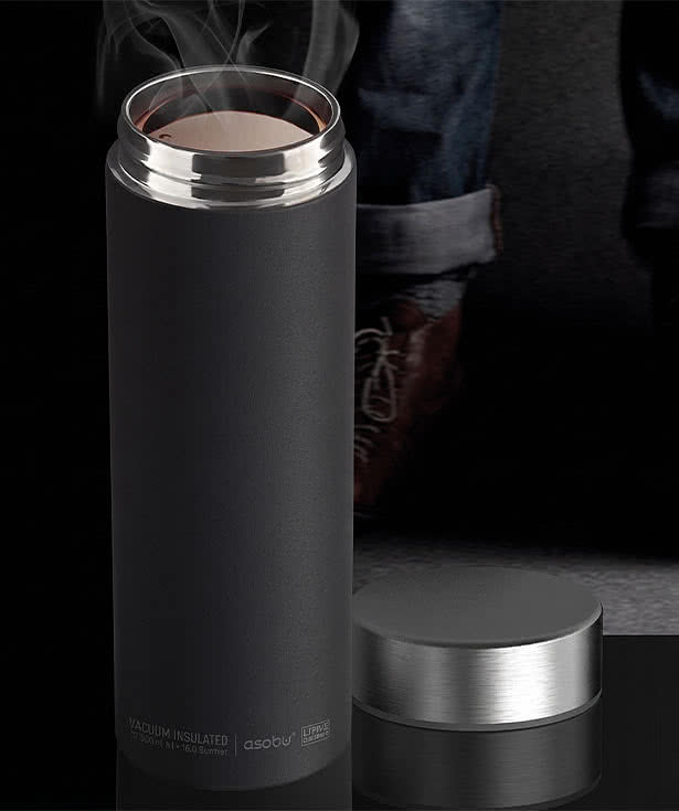 Asobu Laser Engraved 17 oz. Le Baton Travel Insulated Water Bottle