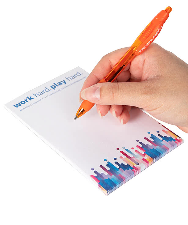 Full Color Souvenir 4" x 6" Scratch Pad - 25 sheets/pad (Case of 250)
