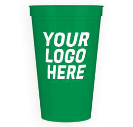 22 oz. Plastic Stadium Cup - Color: Green
