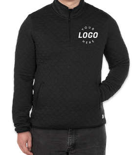 Marine Layer Corbet Quilted Quarter Zip Sweatshirt