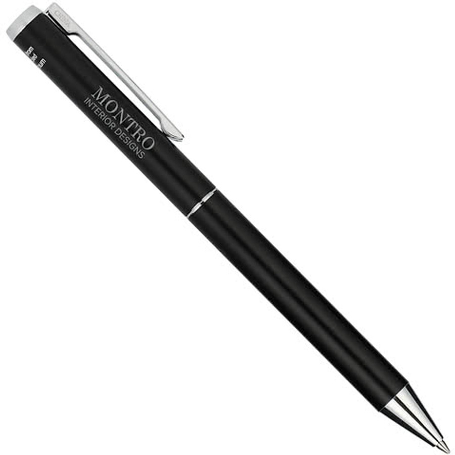 Recycled Aluminum Ultra Gel Ballpoint Pen (black ink) in Black