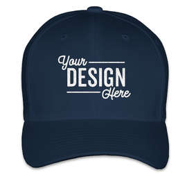 Yupoong Twill Flexfit Hat - Color: Navy