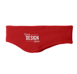 Port & Company Stretch Fleece Headband - Color: Red