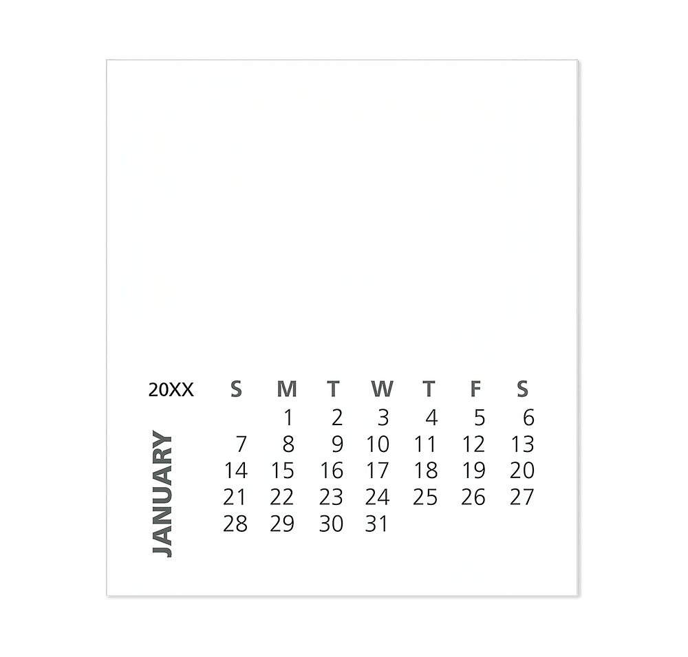 Full Color Business Card Magnet with 12-Sheet Calendar-default