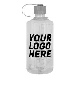 Nalgene 32 oz. Sustain Tritan Narrow Mouth Water Bottle - Color: Clear / Platinum