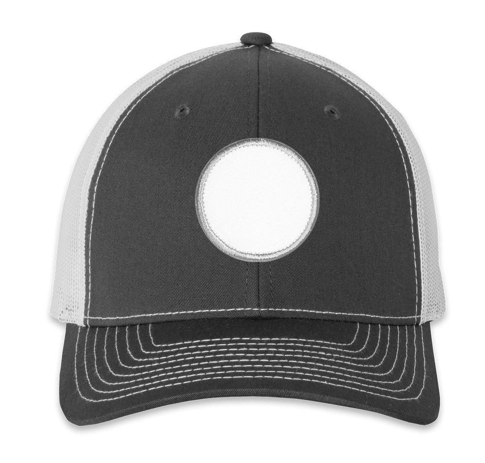 Richardson Snapback Trucker Hat - Circle Patch - Sublimated-default