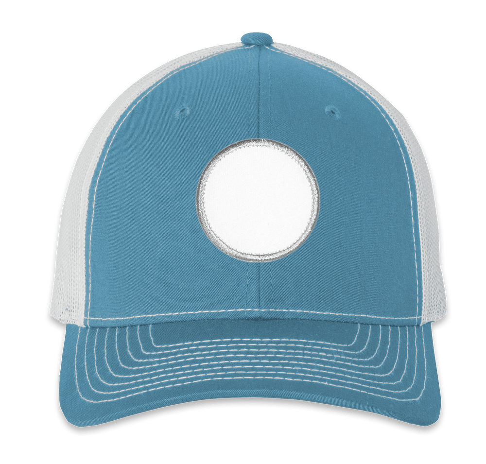 Richardson Snapback Trucker Hat - Circle Patch - Sublimated-default