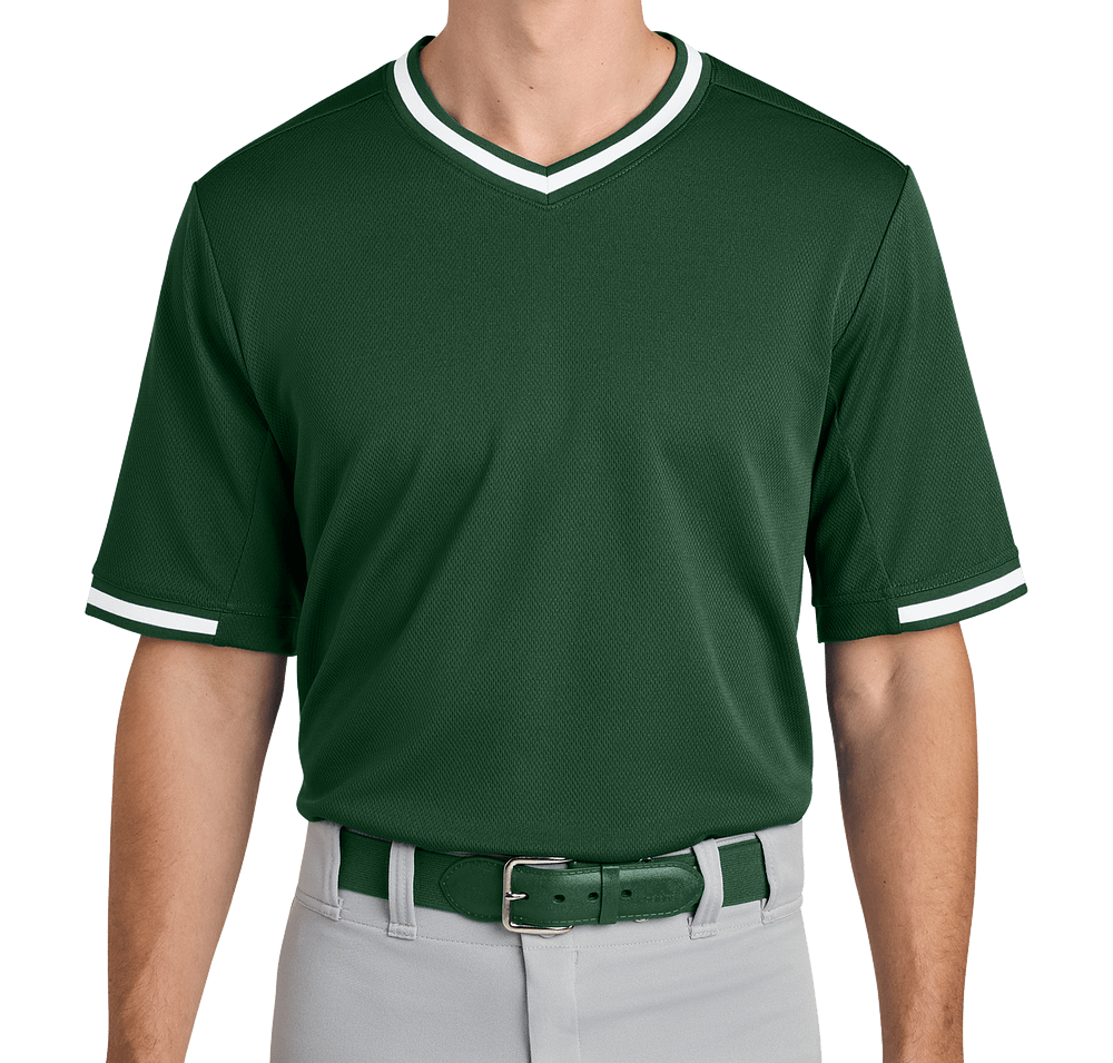 Sport-Tek Tough Mesh V-Neck Baseball Jersey-default