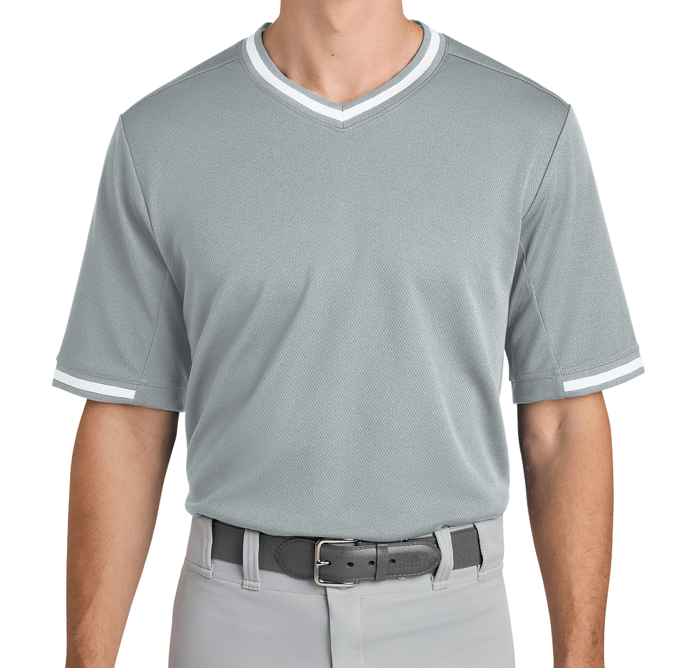 Sport-Tek Tough Mesh V-Neck Baseball Jersey-default