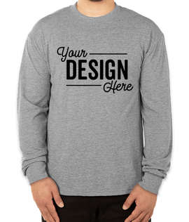 Soffe Military DriRelease Performance Blend Long Sleeve T-shirt - Color: Dark Oxford