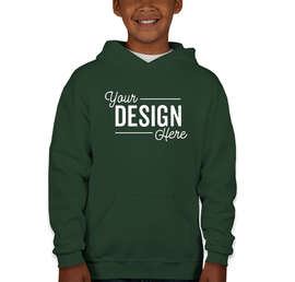 Jerzees Youth Nublend 50/50 Pullover Hoodie - Color: Forest Green