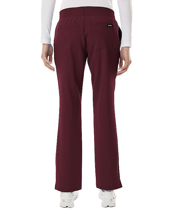Jaanuu Women's Petite Xenos Essential Knit-Waist Scrub Pant - Printed