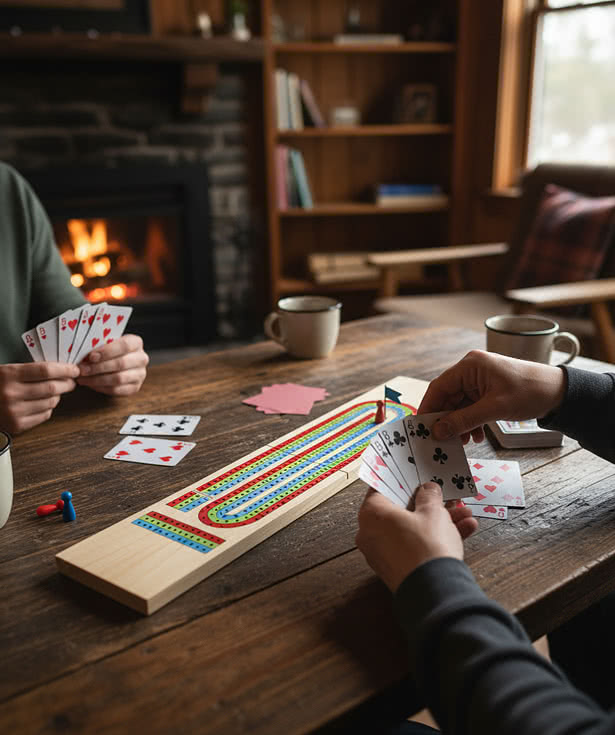 3-Track Travel Cribbage Game
