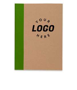 Color Pop Recycled Soft Cover Notebook - Color: Green