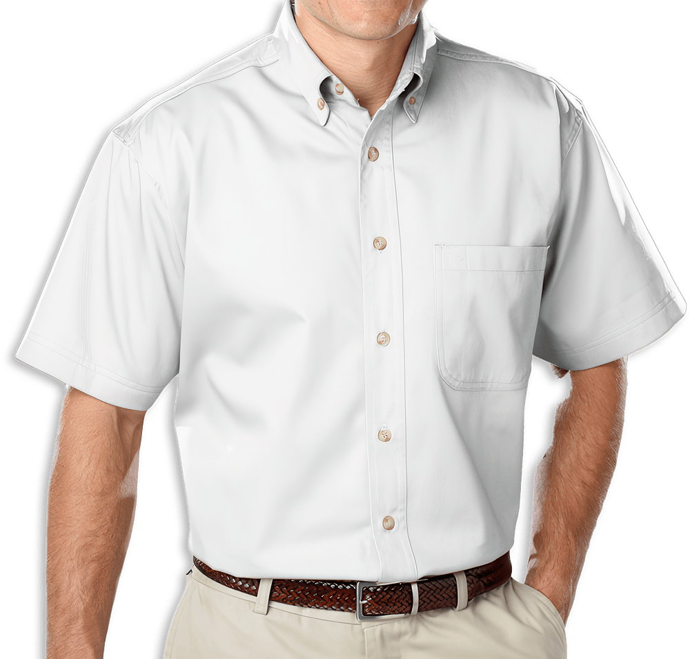 Blue Generation Colorfast Twill Short Sleeve Dress Shirt-default