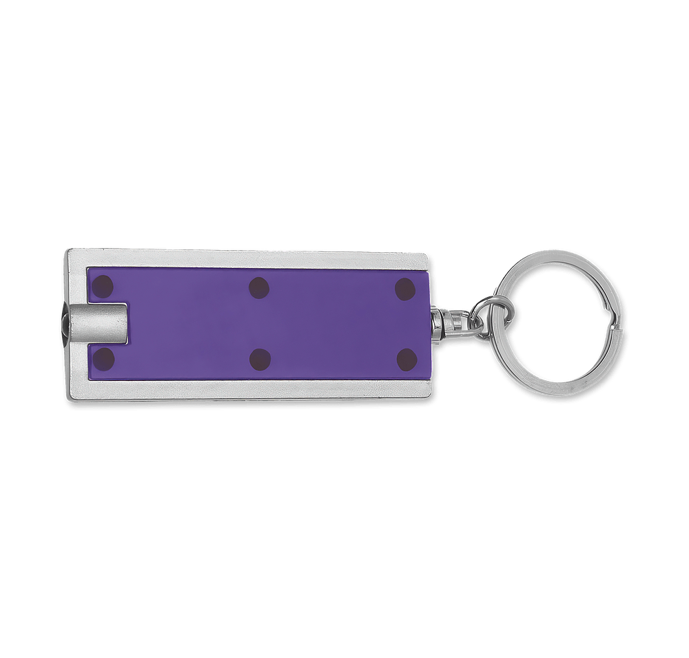 Rectangular LED Flashlight Keychain-default