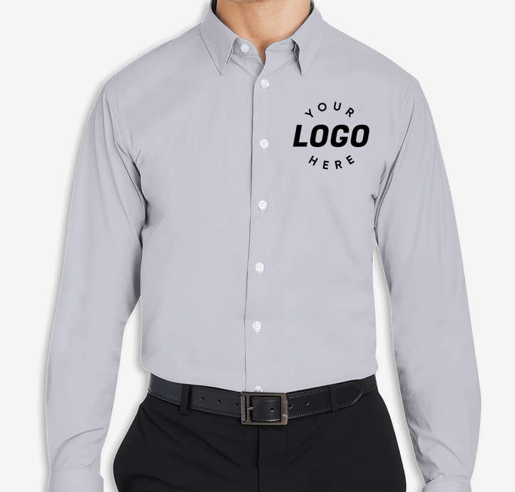 design dress shirt online Custom Men's Dress Shirt Personalized Button Down Long Sleeve Shirt Fit Camp Collar Long Sleeved Shirt Any Logo Photo Pattern Text Image