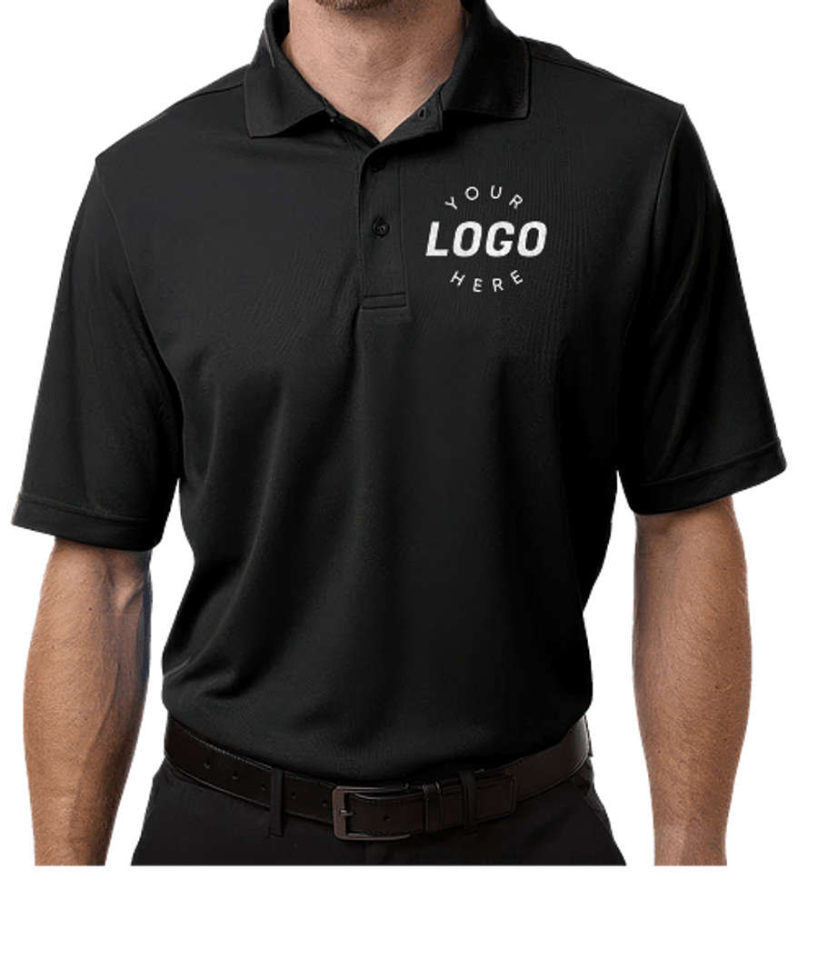 Core 365 Tall Nova UPF 50+ Performance Pique Polo - Embroidered in Black