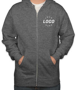 Independent Trading Zip Hoodie - Color: Gunmetal Heather
