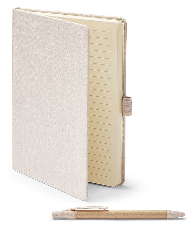 Econscious Hemp Hard Cover Notebook with Pen