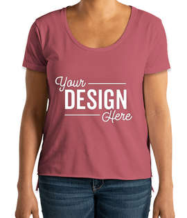 Next Level Women's Festival High-Low T-shirt - Color: Smoked Paprika
