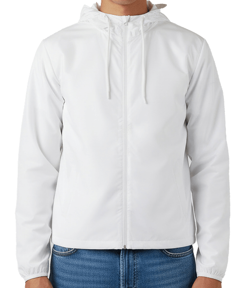 Burnside Lightweight Windbreaker in White