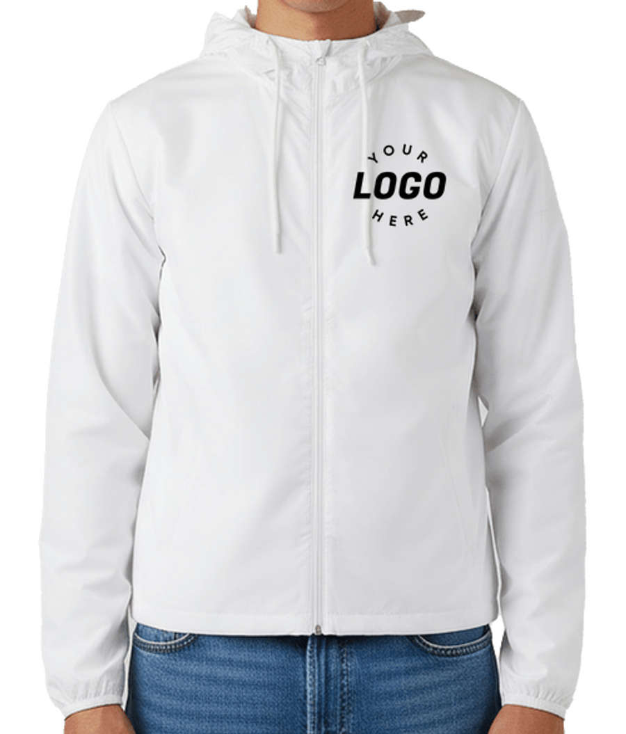 Burnside Lightweight Windbreaker in White