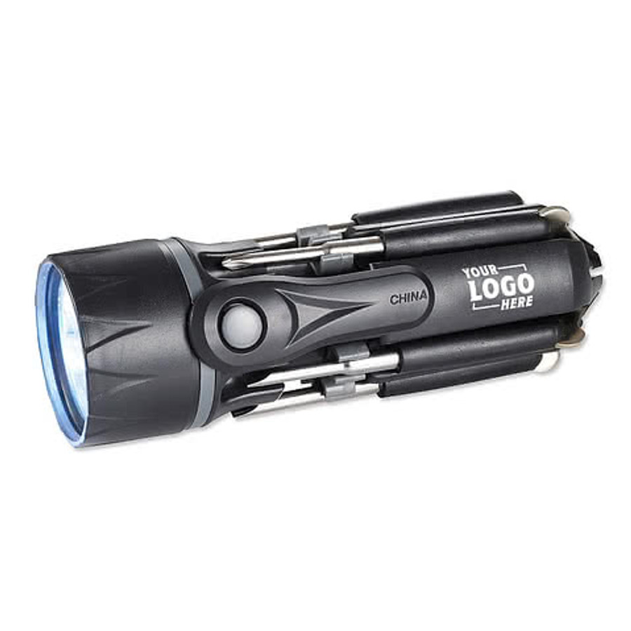 Spidey 8-In-1 Screwdriver Flashlight in Black