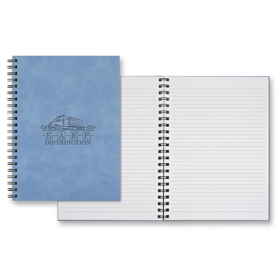 Castelli Debossed WireO Chia Grande XL Spiral Hard Cover Notebook