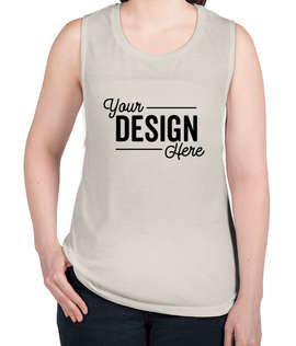 Bella + Canvas Women's Flowy Muscle Tank - Color: Heather Dust