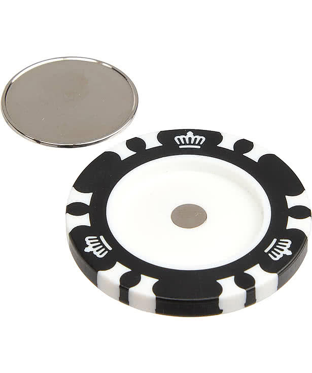 Full Color Recycled Poker Chip with Metal Ball Marker