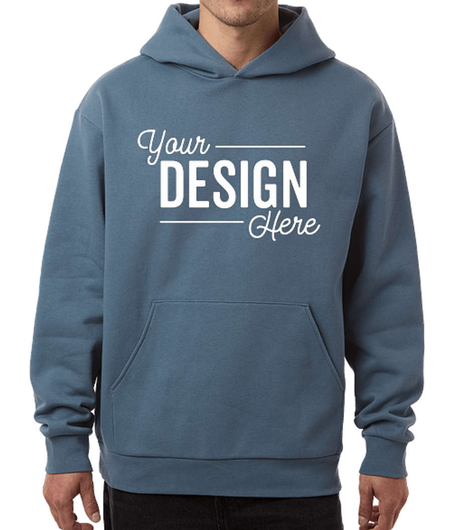 Independent Trading Boulevard Heavyweight Pullover Hoodie in Storm Blue
