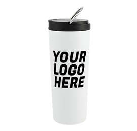 24 oz. Thor Copper Vacuum Insulated Tumbler - Color: White