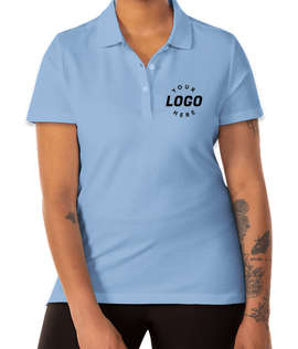 Clique by Cutter & Buck Women's Addison Cotton Pique Polo - Color: Light Blue