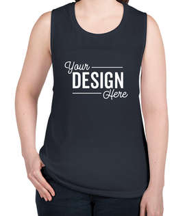 Bella + Canvas Women's Flowy Muscle Tank - Color: Midnight