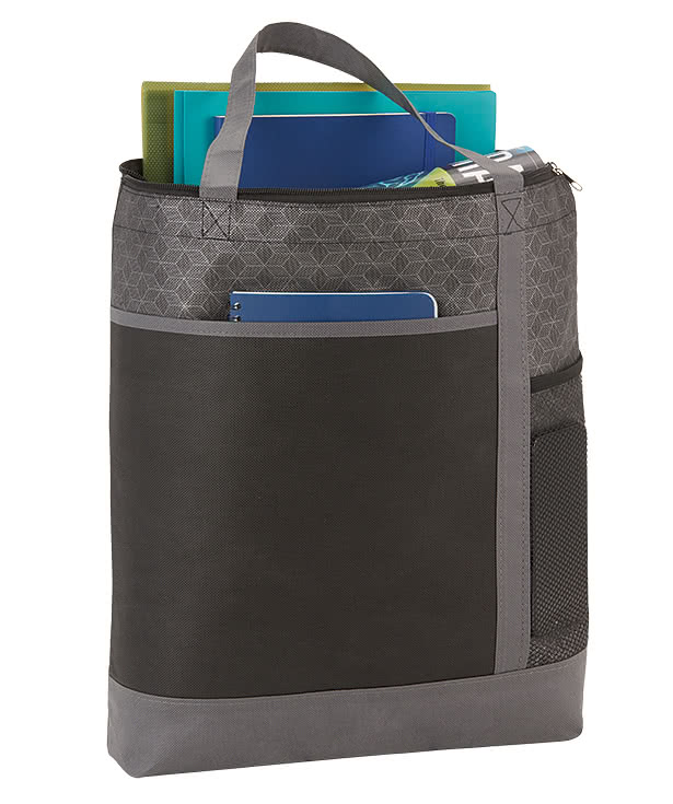 Full Color Chrome Medium Zippered Convention Tote Bag