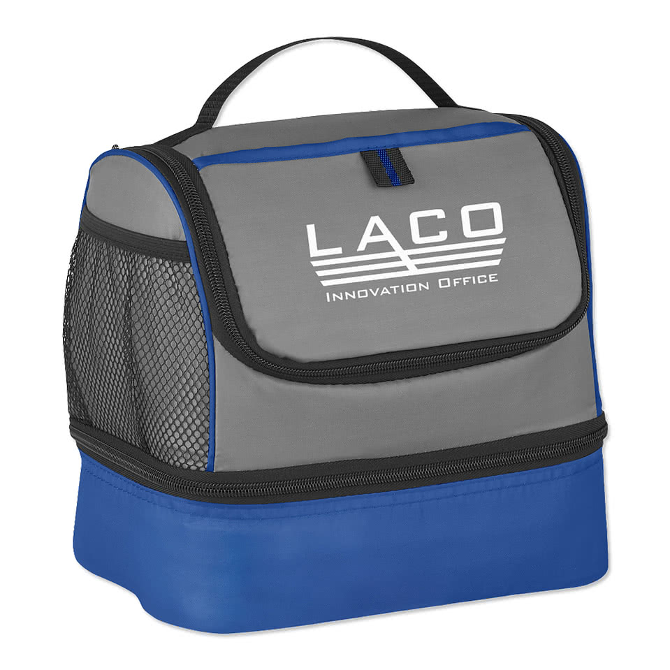 Dual Compartment 18 Can Lunch Pail Bag