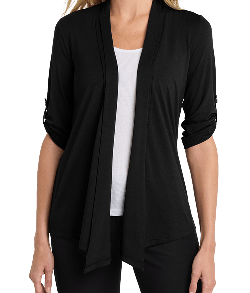 Port Authority Women's Concept Shrug Cardigan in Black