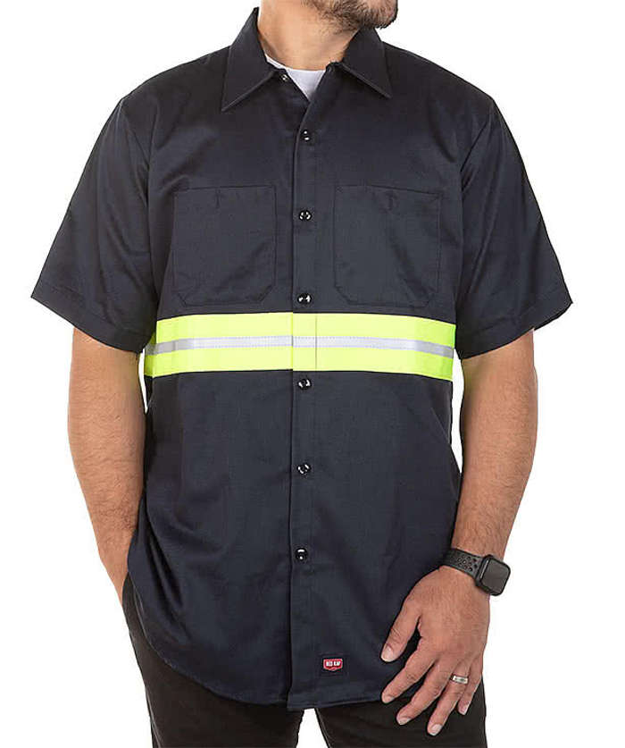 Red Kap Enhanced Visibility Safety Work Shirt